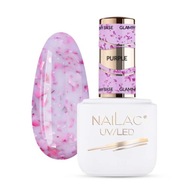 NAILAC Glammy Base 7ml Fialová gumená báza