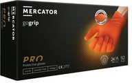 Rukavice nitrilové oranžové rukavice XL 50 ks GoGrip Mercator silné