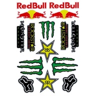 NÁLEPKY NA MOTOCYKEL MONSTER BIKE MONSTER REDBULL