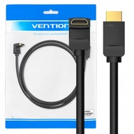 VENTION TOP KÁBEL 90 STUPŇOVÝ KÁBEL UHLU HDMI 2.0 UHD 4K 60HZ FULLHD 2M