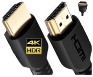 HDMI kábel Vysokorýchlostný 4K UHD GOLD 3M HDR rýchly HDMI kábel pre TV STRONG