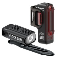 Sada svietidiel LEZYNE, 500XL/pás, 500/150 lm, USB