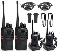 2x Baofeng BF-888S PMR łoki toki Walkie Talkie Rádio s dlhým dosahom