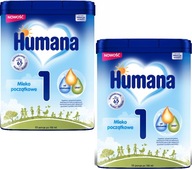 HUMANA 1 HMO dojčenské MLIEKO OD NARODENIA 2x750g