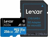 Lexar 256 GB microSDXC High-Performance 633x UHS-I