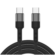 KÁBEL Opletený KÁBEL ALOGY USB - USB-C TYP C 3A 1m