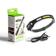 VÝKONNÁ LED COB SENSOR USB C HLAVNÁ LAMPA