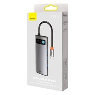 Náboj BASEUS Metal Gleam 5in1 Grey