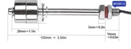 Plavákový snímač hladiny vody 100mm /125C