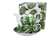 Čaj pre jedného porcelán MONSTERA