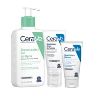 CeraVe hydratačný krém na tvár 52 ml, čistiaci gél 236 ml + ZADARMO