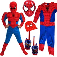 CHLAPČENSKÉ ÚPRAVY šiat SPIDERMAN SO SVALMI WALKIE TALKIE MASKA M