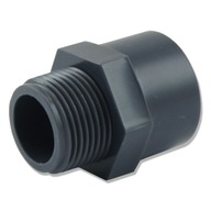 PVC SPOJKA φ 20MM VONKAJŠÍ ZÁVIT 1/2 \ '\'