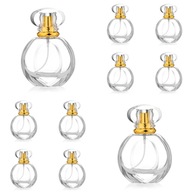 Sklenená fľaša na parfum Crystal Diana Gold Set 10x50ml