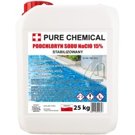 Chlornan sodný 15% TEKUTÝ CHLÓR PRE BAZÉN 25KG