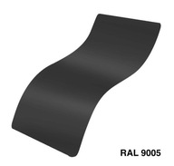 Prášková farba RAL 9005 Velvet Super Mat efekt