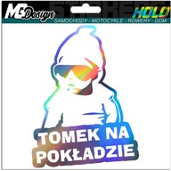 Nálepka na okno TOMEK ON BOARD HOLOGRAM