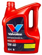 VALVOLINE MAXLIFE SYNTETICKÝ OLEJ 5W40 4L