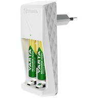 NABÍJAČKA BIELA ​​+ BATÉRIE 2xAAA 800mAh VARTA