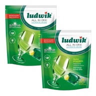 LUDWIK ALL IN ONE LEMON kapsule do umývačky riadu 40 ks x2