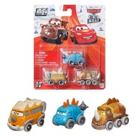 Cars Cars Mini Racers 3-balenie kovových áut Micro Disney Mattel