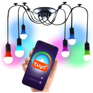 Ozdobná závesná lampa Spider FAREBNÁ WI-FI