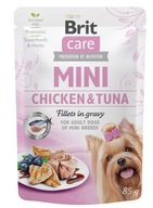 Brit Care Mini vrecko na kurča a tuniaka 12 x 85 g