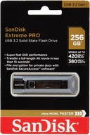 Pendrive SanDisk Extreme PRO 256 GB 420 MB/s USB 3.2