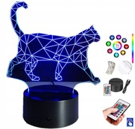 Stolná lampa Cat 16 farieb PLEXIDO LED gravírovanie