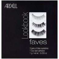 ARDELL Lookbook Faves sada 3 párov umelých mihalníc + lepidlo na mihalnice Duo