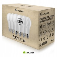 6x E27 A60 LED žiarovka 15W 1500lm ecoPLANET COLORS