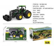 Zelený traktor s Turem 1:24