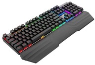 RGB mechanická herná klávesnica s podložkou