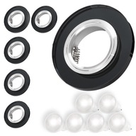 6x LED STROPNÉ LAMPA, okrúhle, GLAMOUR CIRCLE, SKLO + ŽIAROVKA GU10