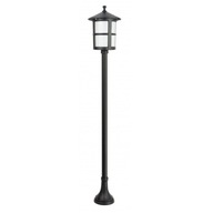 Klasická čierna záhradná stojaca lampa 151cm