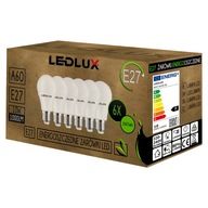 6x E27 A60 LED žiarovka 10W 1000lm 3 FARBY LEDLUX