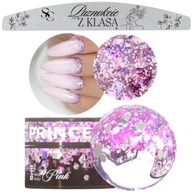 Makear PG05 Princess Gel Ružový ružový gél na nail art trblietky + PILNÍK