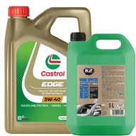 Olej Castrol Edge 5W-40 4L + K2 Nano Spray 5l