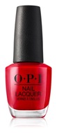 OPI Big Apple Red NL N25 červená červená