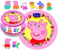 SET TORTOVÝCH TORT, PEPPA PIG + TEXTOVÉ POSTAVY