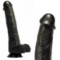 GEOFF čierne dildo s prísavkou 30cm X-MEN