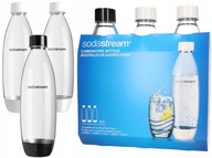 SADA 3x FĽAŠE FĽAŠA 3x 1L VODA Poistka SodaStream MIX FARBA