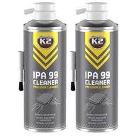 2x K2 IPA 99 CLEANER 400ML ISOPROPYL ALKOHOL