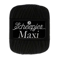 Šnúrka Scheepjes Maxi / 110 čierna / 100 g