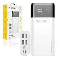 WOZINSKY POWER BANK POWERBANK 4x USB 30000 mAh LCD