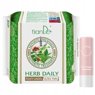 3x TianDe Natural Panty Liners Herbal Super Thin FREE rúž