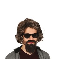 SUPER pánska parochňa Brown Beard Moustache 4660 krátka