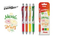 Sada 4 guľôčkových pier PENTEL BL77 Citrus