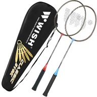 WISH Set 2 bedmintonových rakiet v kufríku