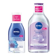 NIVEA Dvojfázový odličovač očí 125 ml Upokojujúci micelárny fluid 400 ml